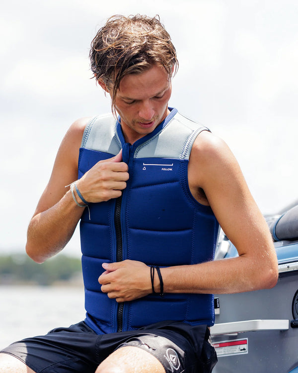 Follow Section Impact Vest - Navy / Grey