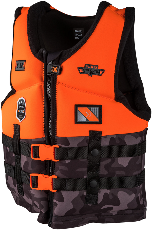 2026 Ronix Top Grom Boy's Youth CGA Vest 50-90lbs.