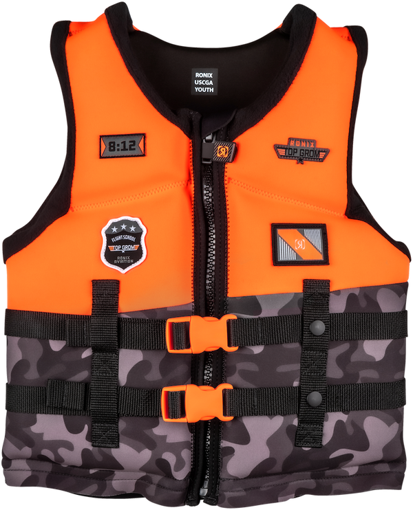 2026 Ronix Top Grom Boy's Youth CGA Vest 50-90lbs.