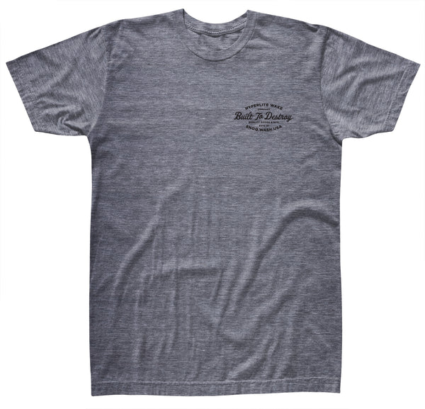 2022 Hyperlite Built To Destroy T-Shirt- Heather Grey